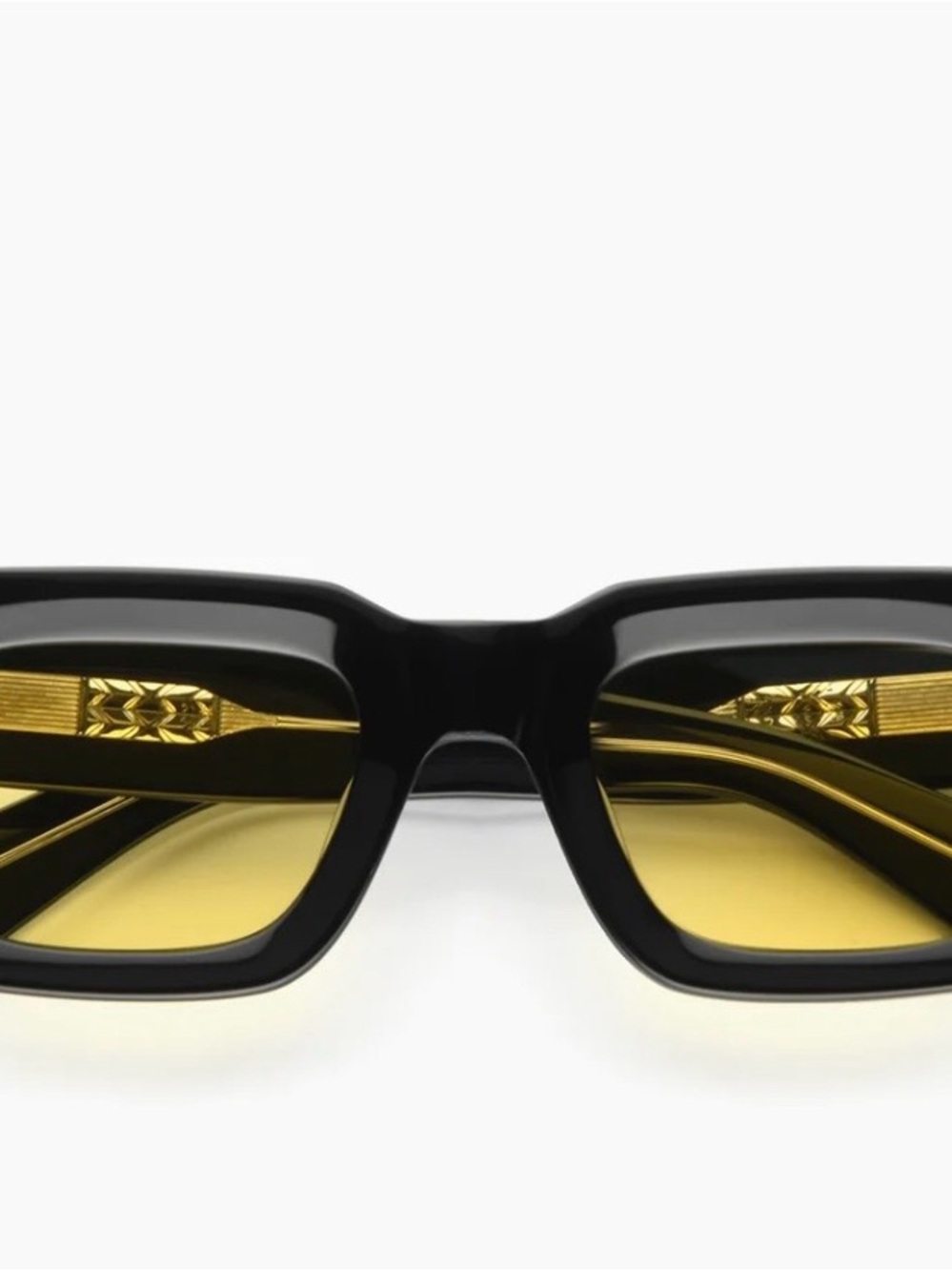 Vada Black Frame Yellow Lens Sunglasses -